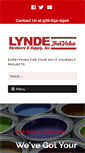Mobile Screenshot of lyndehardware.com